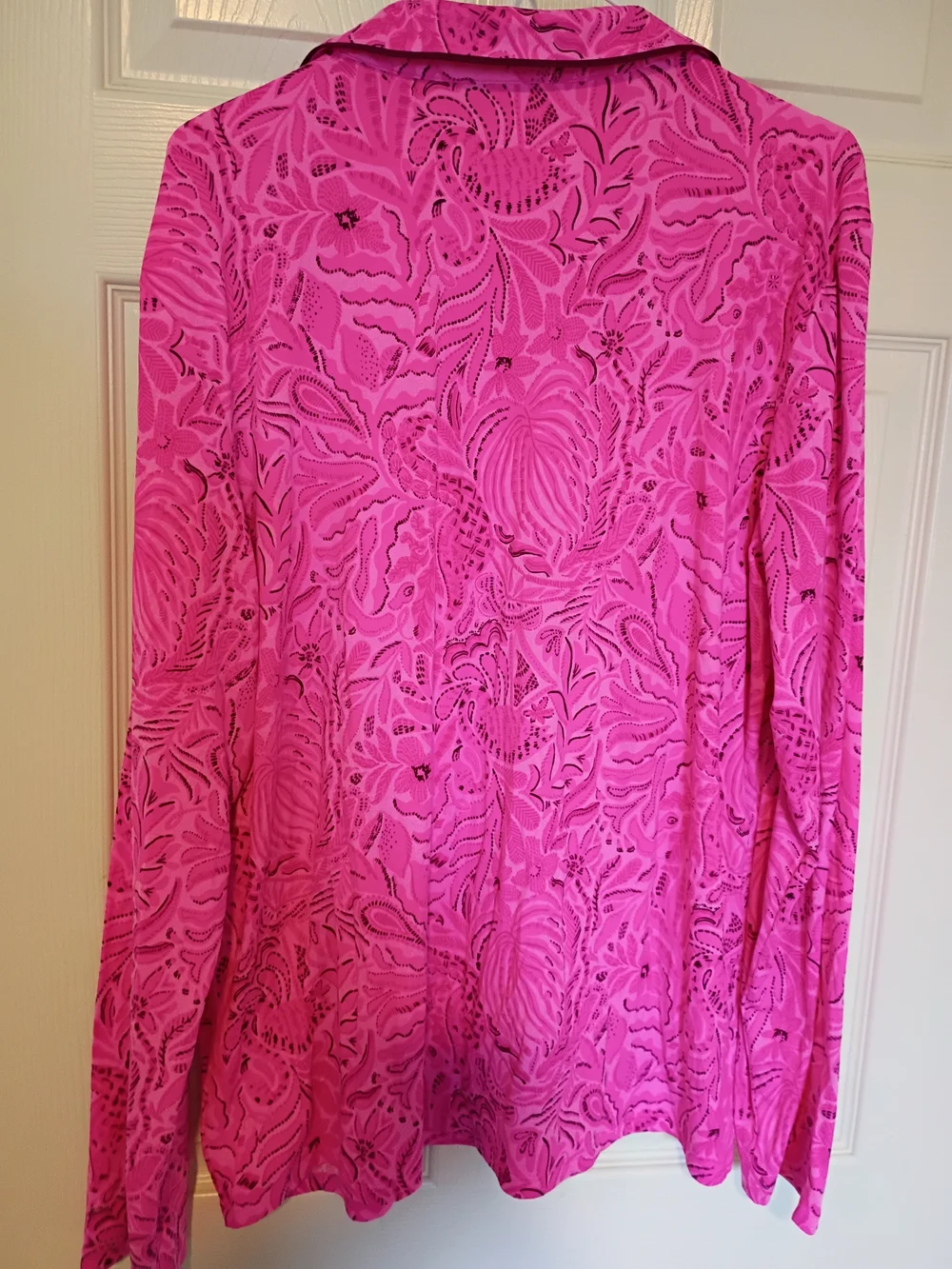 Lilly Pulitzer Pink Floral-Print Pajama Top NWT XXL - Picture 4 of 4